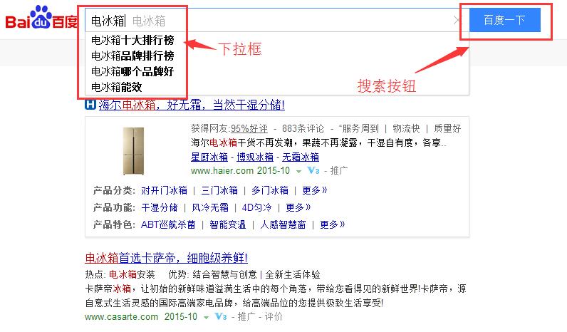 seo优化博客:seo搜索结果的页面布局说明