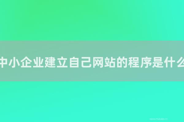 seo营销:中小企业建立自己网站的程序是怎样?我应该注意怎样?