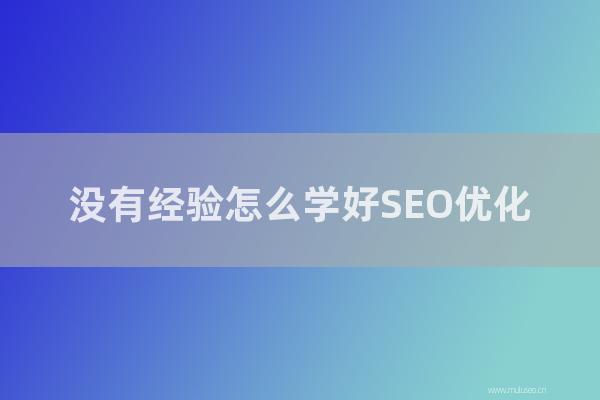 网站seo整站优化：没有经验如何学好SEO优化？零基础如何学习SEO？