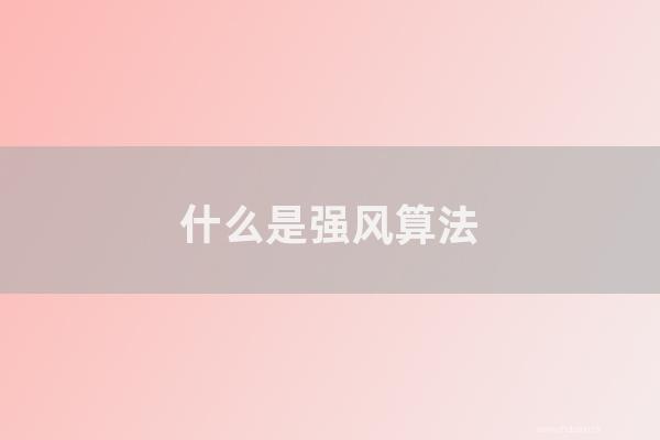 杭州seo博客:怎样是强风算法?网站如何避免违规引发的大风算法?