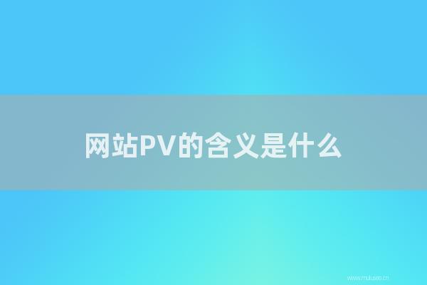 东莞seo博客:网站PV的含义是怎样?SEO如何提高网站的PV值?